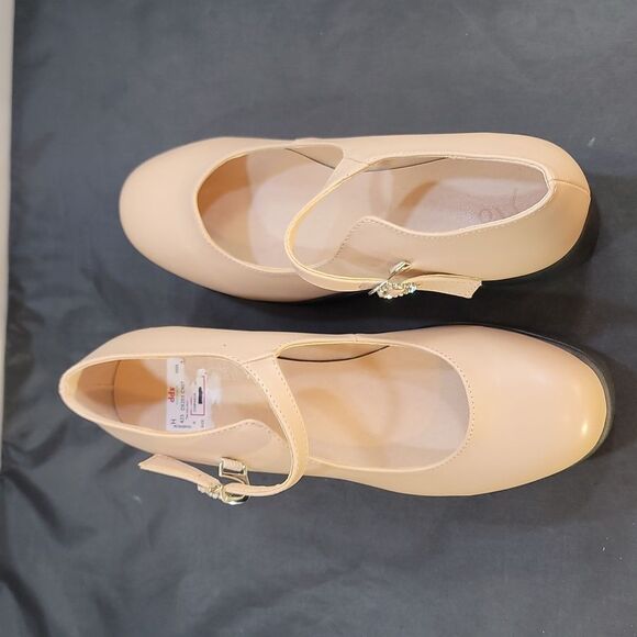 BRAND NEW YVO MARY-JANE WOMEN'S, BUCKLE DETAIL PLATFORM WEDGE PUMP - Picture 6 of 15